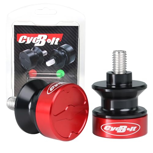 10mm Swing Arm Spools Sliders CNC Red M10 Stand Slider for M10x1.25 Motorcycle Swing Arm Fit for CFMoto 450SS 450SR 700 CL-X 800MT EX250 EX300 EX500 EX650 Ninja 500 ZX10R ZX14R Z1000 | For M10x1.25 Motorcycle Swing Arm Fit for CFMoto 450SS 450SR 700 CL-X