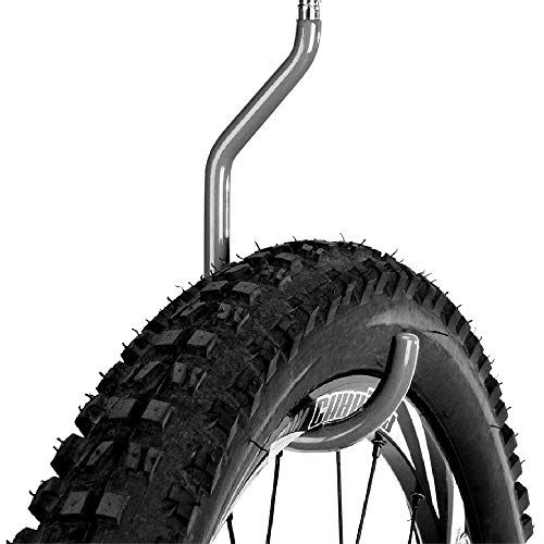 SMARTOLOGY 8 Pack Bike Hanger Storage Hook Rack, Heavy Duty Large Screw in Hooks for Garage Wall and Ceiling Bicycle Storage, Utility Tool Hanger (Gray)