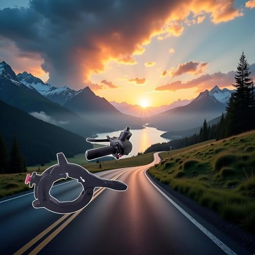 Black Throttle Cruise Control, Durable Motorcycle Cruise Control Throttle Clamp, User Friendly Installation Throttle Booster, Electric Vehicle Booster, Motorcycle Throttles Accessories, Throttles