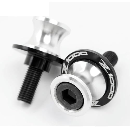 Motorcycle Accessories for Z1000 2003-2013 2012 2011 2010 CNC 10MM Swingarm Spools Slider Stand Screws-Silver - color: Silver