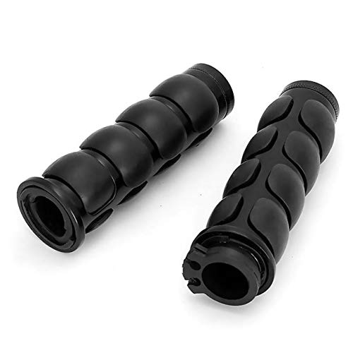 INNOGLOW Motorcycle Handlebar Grips 1 Pairs Hand Grips - color: Black-A