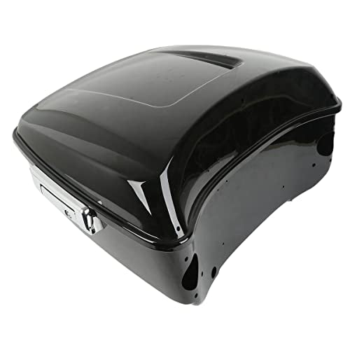 TCMT King Motorcycle Trunk Box Backrest 2 Up Mounting Rack Fit For Harley 2014-2025 Touring CVO Road King Road Glide Street Glide Electra Glide Pack Trunk - color: Style A+Chrome 2 Up Rack#2