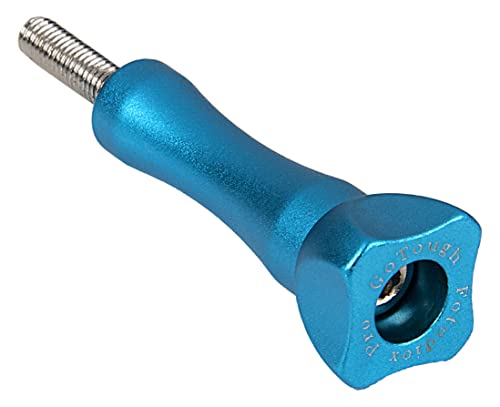 Fotodiox GoTough 45mm Blue Metal Thumbscrew Compatible with GoPro HERO3, HERO3+, HERO4, HERO5, HERO6, HERO7 2-Prong Mounting System Pro - color: Blue, size: Long