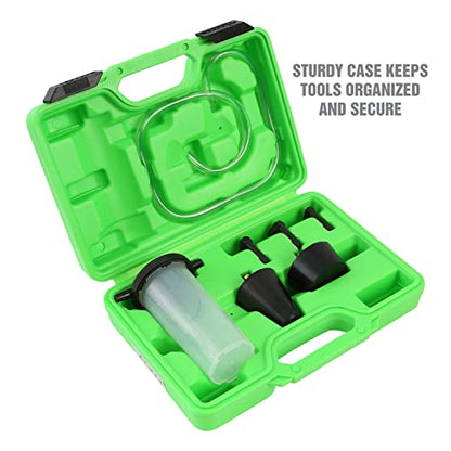 OEMTOOLS 27311 Power Steering and Brake Bleeder Kit, Removes Air from Fluid Lines After Repairs, Vacuum Adapter Kit for Reservoir Bleeding, Compatible with Most Pumps and Systems - style: Power Steering Bleeder Kit