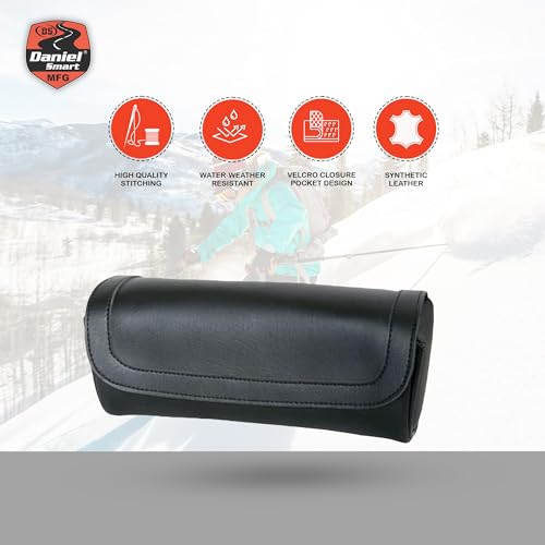 Daniel Smart Motorcycle Large Tool Bag - Premium Synthetic Leather with Classic Black Design - style: Ds5701