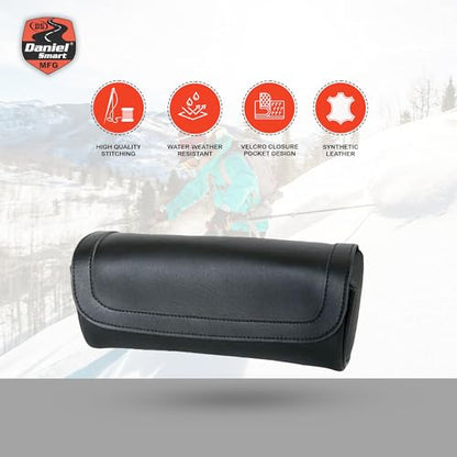 Daniel Smart Motorcycle Large Tool Bag - Premium Synthetic Leather with Classic Black Design - style: Ds5701