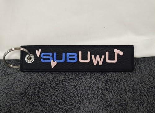 PrimeSecrets Keychains for Motorcycle, Scooter, Car, Mopes, ATV, Backpack Gift Men Women Street Racing Auto Parts Accessories - color: Subuwu