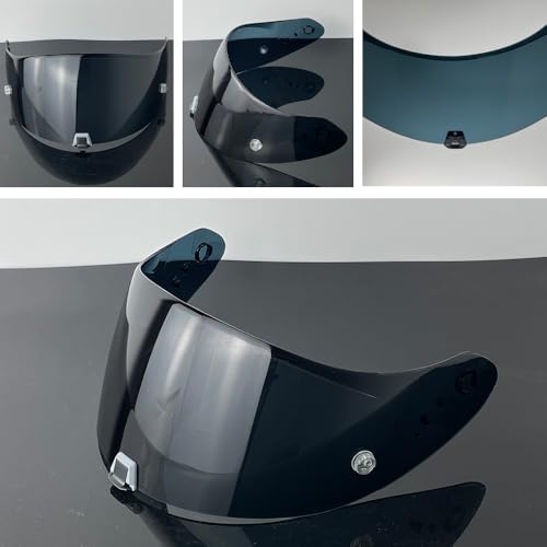 R1 Air Helmet Visor Replacement,Tinted Motorcycle Helmet Face shield Windshield lens for R1,R1 Air,R1 EVO,T520,ST1400,391 (Deep Black) - color: Deep Black