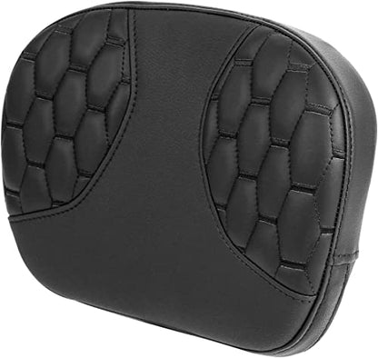 C.C. RIDER Sissy Bar Passenger Backrest Pad For Harley Touring Softail CVO Road Glide Street Glide Road King Electra Glide Softail Street Bob - color: Sissy Bar-Black