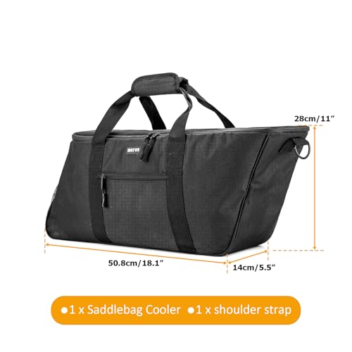 Mofun Motorcycle Saddlebag Cooler Waterproof Saddle Bag Insert Cooler Saddlebag Liner Bag Compatible with Harley Touring Street Road Electra Glide Road King with Hard Saddlebags, 1993-2025