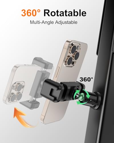 Gym Magnetic Phone Holder, 360°Adjustable, Portable Magnetic Phone Holder Mount for Gym, Attaches to Metal Surfaces, Gym Accessories for Men and Women Workout, Compatible with 4-7" Smartphones - size: JSF11
