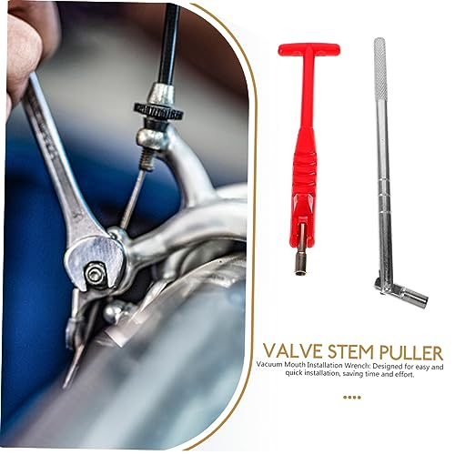 VICASKY 2pcs Valve Stem Puller Tool Valve Core Remover Installer for Easy Tire Maintenance Compatible Motorcycle and Car Saving Design