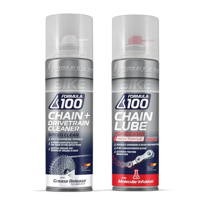 eBike Complete Drivetrain Cleaning & Chain Lube Care Kit | Bike Degreaser & Chain Lube Bundle for eMotos, EMountain Bikes, eGravel Bikes & eBikes