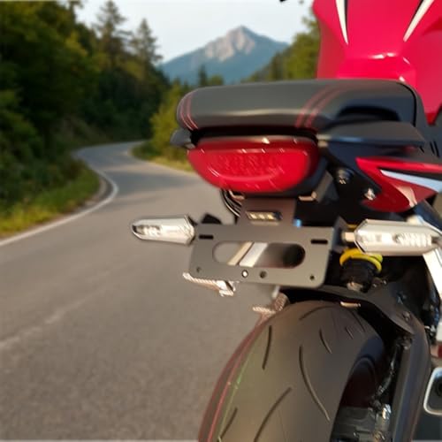 Xitomer Tail Tidy, Fender Eliminator/License Plate Holder Fit for CBR650R / CB650R 2019 2020 / CB650R Neo Sports Café 2019-2020, With LED License Plate Light, Compatible with OEM Turn Signal