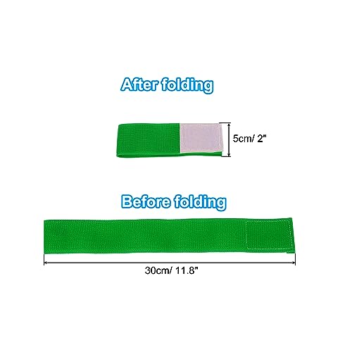 PATIKIL Boot Straps, 2 Pack Elastic Polyester Trousers Blouses Ankle Straps Pants Leg Bands with Hook and Loop for Hiking, Fishing, Hunting, 12", Green - color: Green, size: 12"