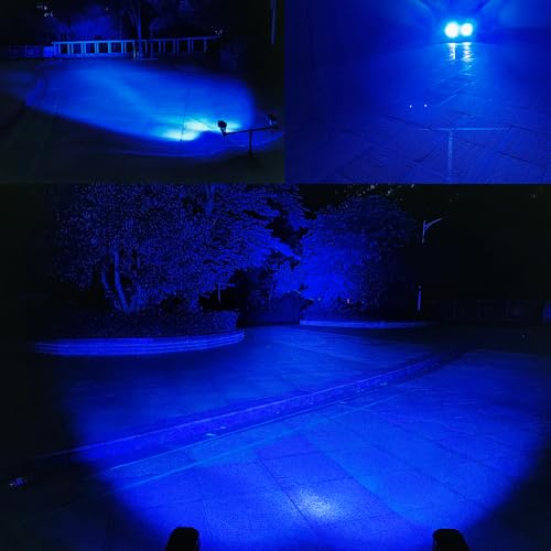 LED Blue Offroad Driving Fog Lights Pod 2Pcs 40W 3Inch Blue Hunting Fishing Lights fit for Fish Pig Truck Deer Hog Predator ATV 4WD Truck Tractor Cart Boat Golf - size: Blue