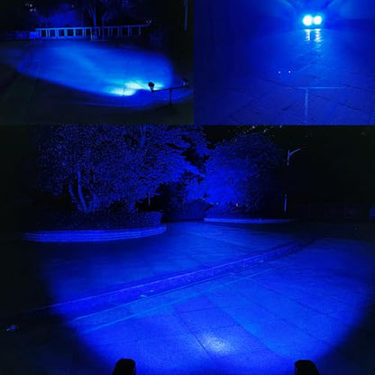 LED Blue Offroad Driving Fog Lights Pod 2Pcs 40W 3Inch Blue Hunting Fishing Lights fit for Fish Pig Truck Deer Hog Predator ATV 4WD Truck Tractor Cart Boat Golf - size: Blue