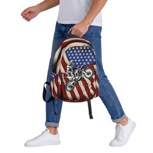 Motocross Backpack Bookbag Laptop Backpacks Multipurpose Daypack for Boys Girls School Men Women Travel Hiking - color: Motocross