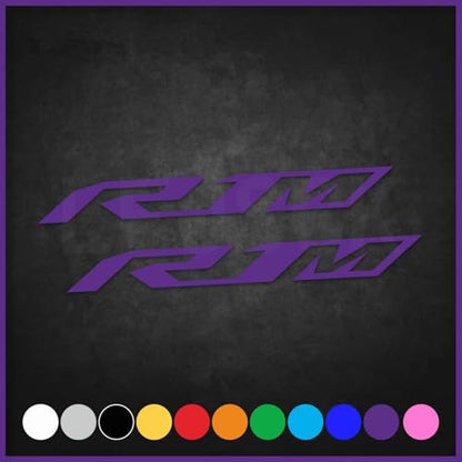 Motorcycle Reflective Fairing Stickers - 2 Piece,Purple | Waterproof Vinyl Decals Kit for Helmets ,Compatible with Yamaha YZF R1 R1M - color: Purple
