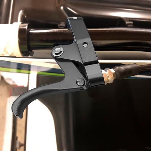 CNC Finger Throttle Clutch Lever 7/8" Handlebar Motorcycle Replacement for Wave Runner (Black) - color: Black