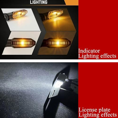 CB750 Fender Eliminator Kit Compatible with 2023-2025 CB750 & CB 750 Hornet Tail Tidy License Plate Holder with Turn Signals Rear & LED License Plate Light (Smoke Turn Signals Light)