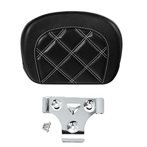 Detachable Sissy Bar Backrest Pad Fits For Harley 1997-2023 Touring Road King Tri Glide Street Glide Road Glide Electra Glide 2018-2023 Softail Slim FLSL Low Rider FXLR - color: Style F# 3