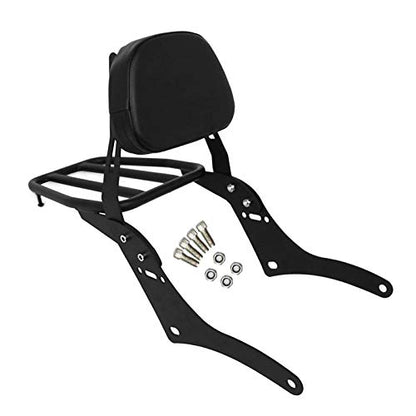 Worldmotop Motorcycle Sissy Bar Backrest Rear Passenger Seat for Honda CMX 500 Rebel CMX 300 CMX500 2017-2022 Detachable Backrest Pad (A)