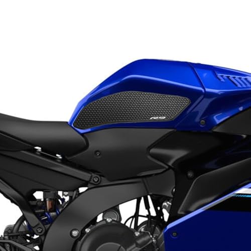 Yamaha YZF R9 2025 Fuel Tank Pad Anti-Slip Knee Grip Traction Pad | Protective Sticker for YZF-R9 Side Gas Tank | Motorcycle Accessories | Rubber Material | Black