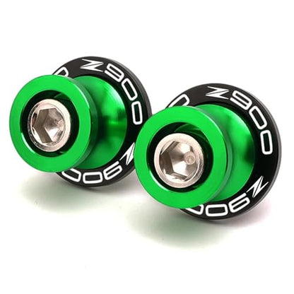 For Z900 2017-2025 8MM Swing arm Spools Slider Stand M8 x1.5 Green for KAW&-ASA*KI Z900 SE Performance Z900RS 2017 2018 2019 2020 2021 2022 2023 2024 2025 - color: SS-Green
