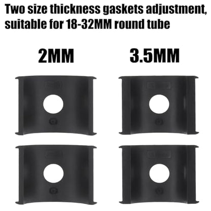 Motorcycle Spotlight Bracket, Light Bar Mounts for Driving Fog Lights, 360 Degree Adjustment Tube Clamp Mounting Bracket Fit 0.7"-1.25" ATV UTV Roll Bar (2 Pcs)
