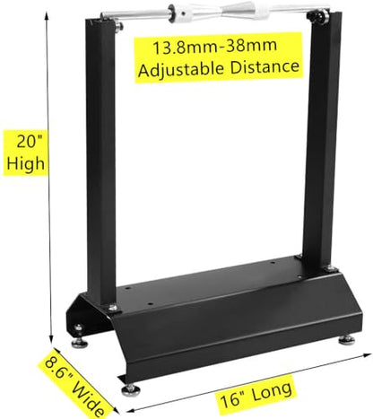 SUNROAD Motorcycle Wheel Balancer Stand, Precision Static Tire & Rim Balancing Truing Stand for Garage Workshop, Heavy Duty Steel, Black
