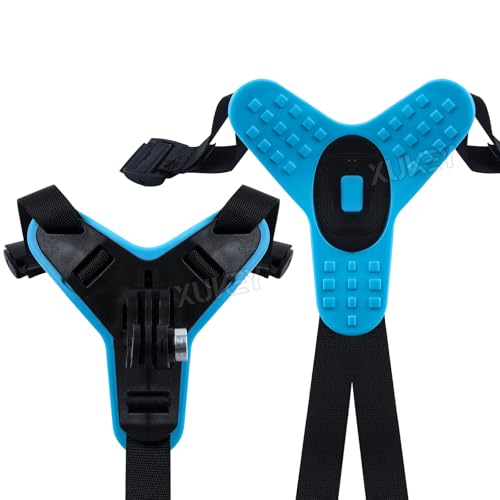 AUTOXBERT Motorcycle Helmet Chin Strap Mount with Phone Clip Kit for GoPro Hero 11/10/9/8, Smartphones, Motocross Helmet Extension Attachment Mounting Accessories