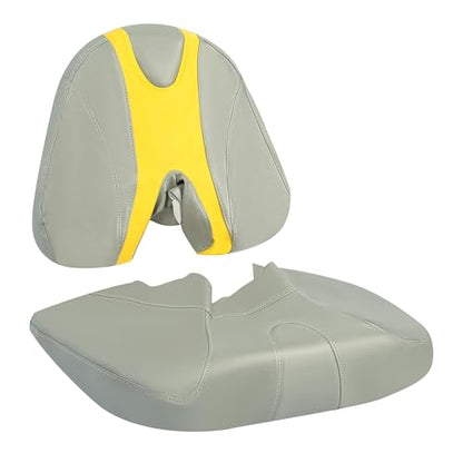 ECOTRIC Custom New Seat Covers Compatible with 2003-2006 Sea-Doo Sportster 4 Tec - color: Yellow and Gray