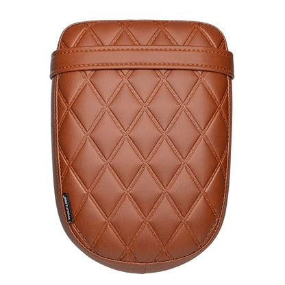 Motorcycle Passenger Comfort Seat Fit for CMX1100 Rebel 1100/DCT/SE 2021-2026, Leather Rear Saddle Back Cushion Pillion Pad, Brown Embossing - color: Rear - Brown-B