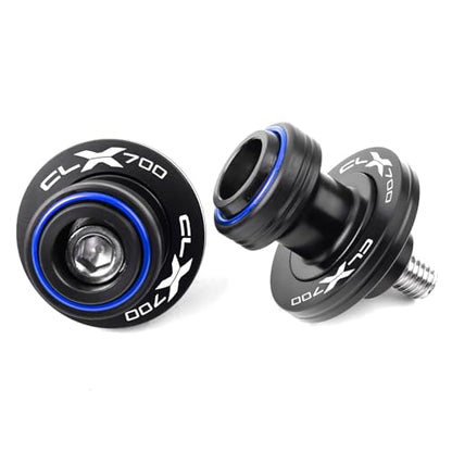 Compatible With CF CLX 700 700CL-X CL-X700 700CLX 700 CLX 700 CL-X CLX700 SPORT 2021 2022 2023 2024 CNC Motorcycle Swingarm Spools Sliders Swing Arm Spools Screws (Blue) - color: Blue