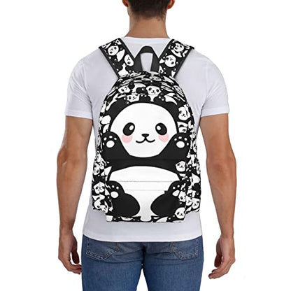 Panda Backpack Bookbag Laptop Backpacks Multipurpose Daypack for Boys Girls School Men Women Travel Hiking - color: Panda