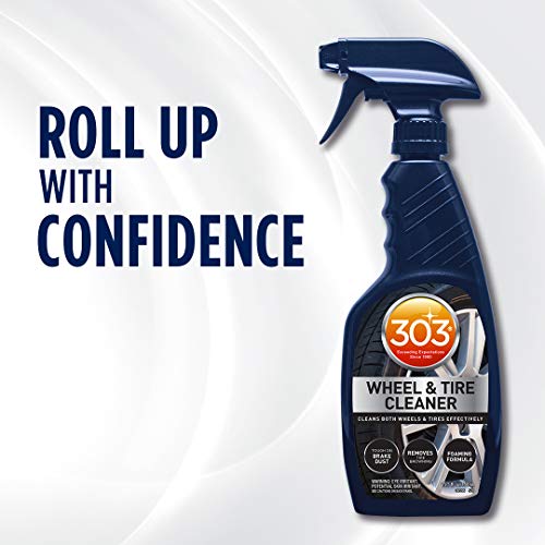 303 Products Wheel and Tire Cleaner - Cleans Both Wheels and Tires Effectively - Tough on Brake Dust - Removes Tire Browning - Foaming Formula, 24 fl. oz. - size: 24 Fl Oz (Pack of 1)