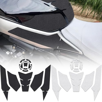 Compatible with C&FMOTOR 675SR-R 675SR R 2024 Side Fuel Tank Pads Protector Stickers Decal Gas Knee Grip Traction Pad Side Sticker Accessories (Clear)