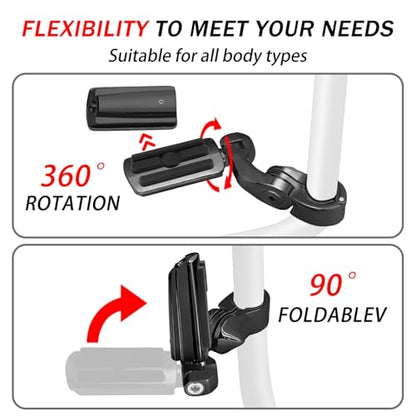 Universal Motorcycle Foot Pegs Compatible with Harley Touring Street Glide Electra Glide Road King Softail CVO Dyna Trike Sportster with 1.25 inch Highway Pegs(Black-Short)