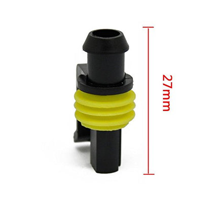 MUYI 10 Kit 1 Pin Way Waterproof Electrical Connector 1.5mm Series Terminals Water Resistend - style: 1pin connector(10 sets)