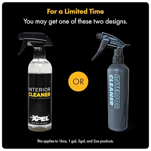 XPEL Interior Cleaner 16 oz - Premium Multi-Surface Detailing for Leather, Vinyl & Plastic - Advanced Formula, Gentle Yet Powerful, Refreshing Scent - Convenient Spray Bottle for Precision Cleaning - style: Interior Cleaner 16 oz