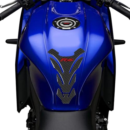 3D Motorcycle Tank Pad Gas Tank Protector Compatible with Yamaha YZF-R6 R6 Anti Slip Tank Pad Stickers Gas Oil Fuel Tank Pad Protectors - size: R6-2