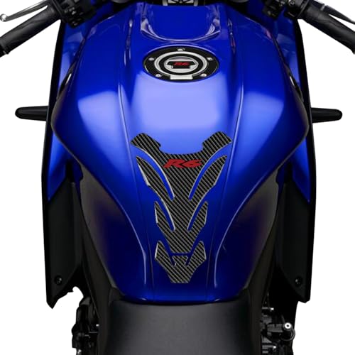 3D Motorcycle Tank Pad Gas Tank Protector Compatible with Yamaha YZF-R6 R6 Anti Slip Tank Pad Stickers Gas Oil Fuel Tank Pad Protectors - size: R6-2
