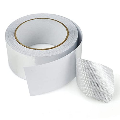 BOMEI PACK 1 Roll Aluminum Foil Heat Shield Cool Tape 2 Inch x 66 ft Heat Reflective Thermal Barrier Reflective Tape for Hose and Auto Use - size: 2in*66ft