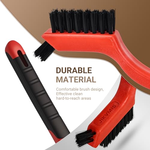12 Pieces Nylon Brush Set, Nylon bristles for Cleaning Welding Slag and Rust,Scratch Brush with Mini Head & Hanging Hole for Everyday Cleaning - color: Nylon