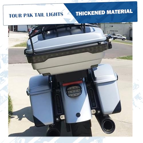 King Tour Trunk LED Light Tail Light Running Brake Turn Signal Lamp Kit Fit for Harley Touring Road King Road Street Electra Glide Tri Glide Ultra Limited 2014-2023 Smoke - color: Smoke
