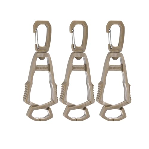 M METERXITY 3-Pack Gloves Clip for Work Glove Holders, Anti-Lost Safety Gloves Grabber Clips Keeper for Construction/Work/Accessories/Backpack/Helmet [Khaki]