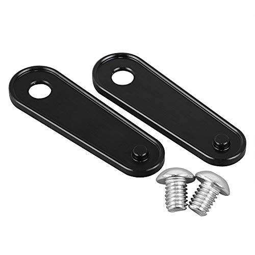 Black Passenger Rear Floorboard Foot Peg Frame Plates for Harley Touring Models 1993-2023,Pair - color: Black
