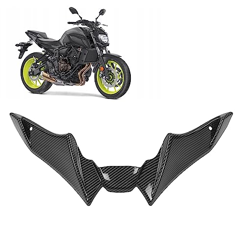 Front Beak Shockproof Motorcycle Aerodynamic Windshield Wing Cover Front Spoiler Winglet Aerodynamic Wing Kit Fit For MT?09 SP 2021 to 2023 (Carbon Fiber ) - color: Carbon Fiber Style