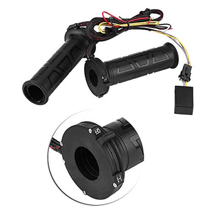 KIMISS 22mm Electric Heated Hand Grips for Motorcycle, 7/8" Handlebar Warmers with Heating Function, Non-Slip Grip Covers